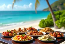 Gastronomie locale et détente à la plage de la Perle en Guadeloupe